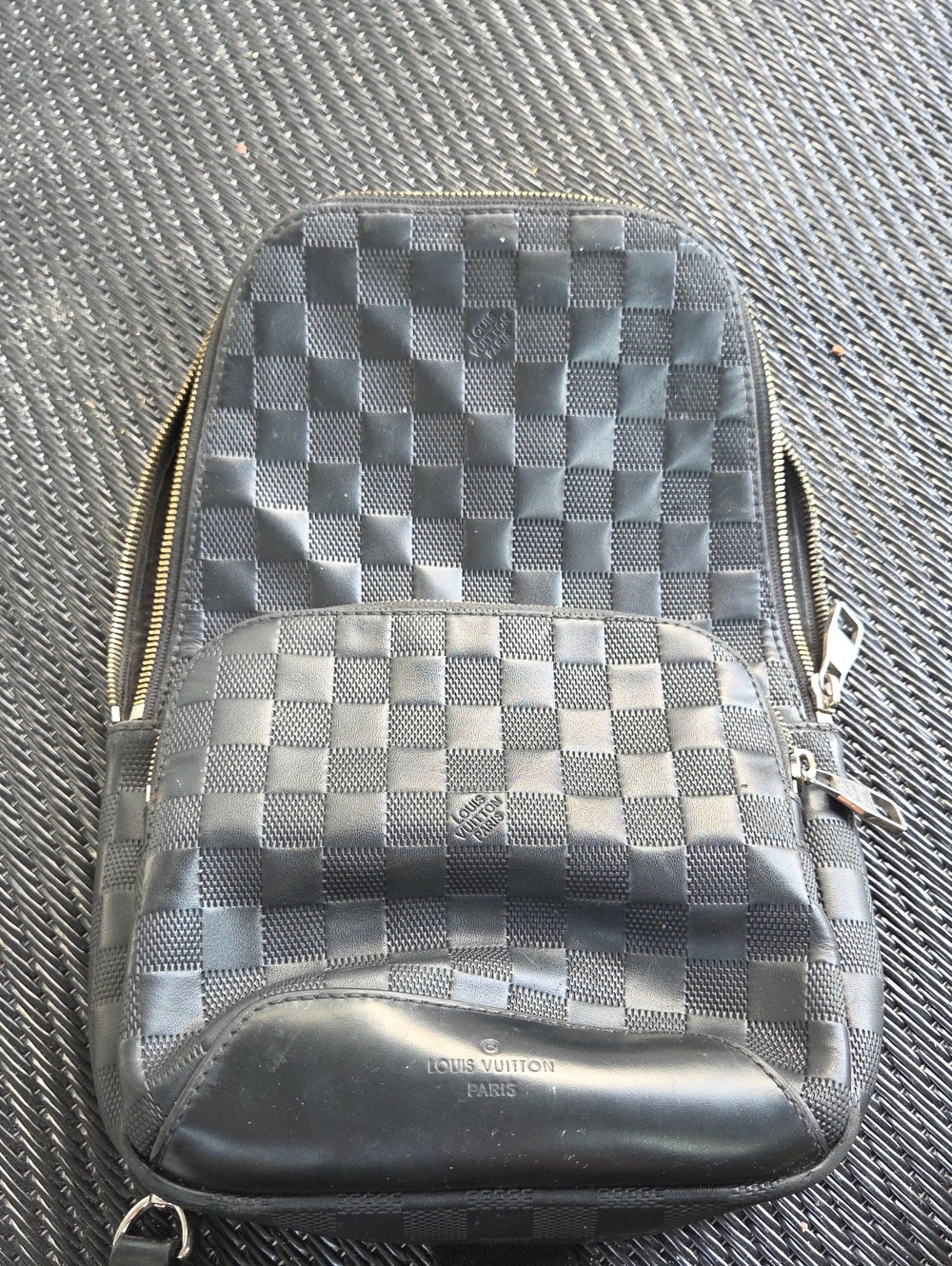 Louis Vuitton Black Damier Graphite Checkerboard Backpack